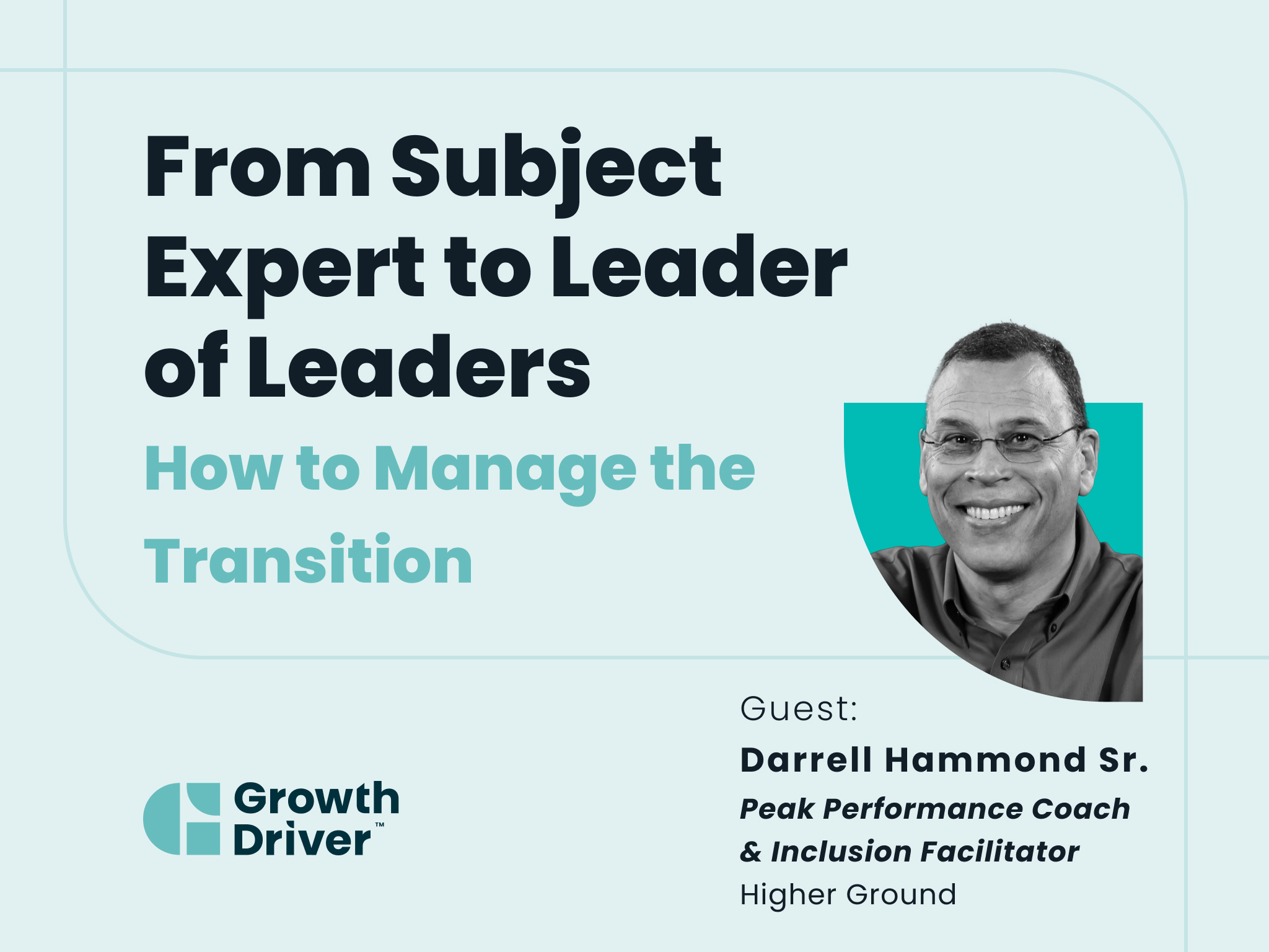 From Subject Expert to Leader of Leaders How to Manage the Transition